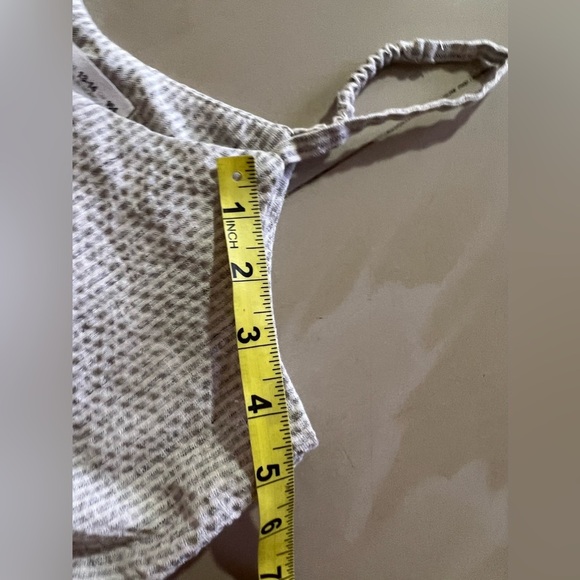 Zara Striped Denim Crop Top Blue & White Sleeveless Square Neck Size 13-14 Cm 16 - Picture 11 of 15